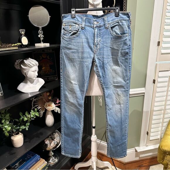 True Religion Relaxed Slim Jeans Size 33 - Picture 1 of 13